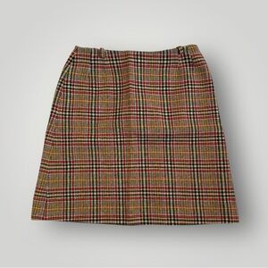 Vintage 70s/1970s plaid mini skirt